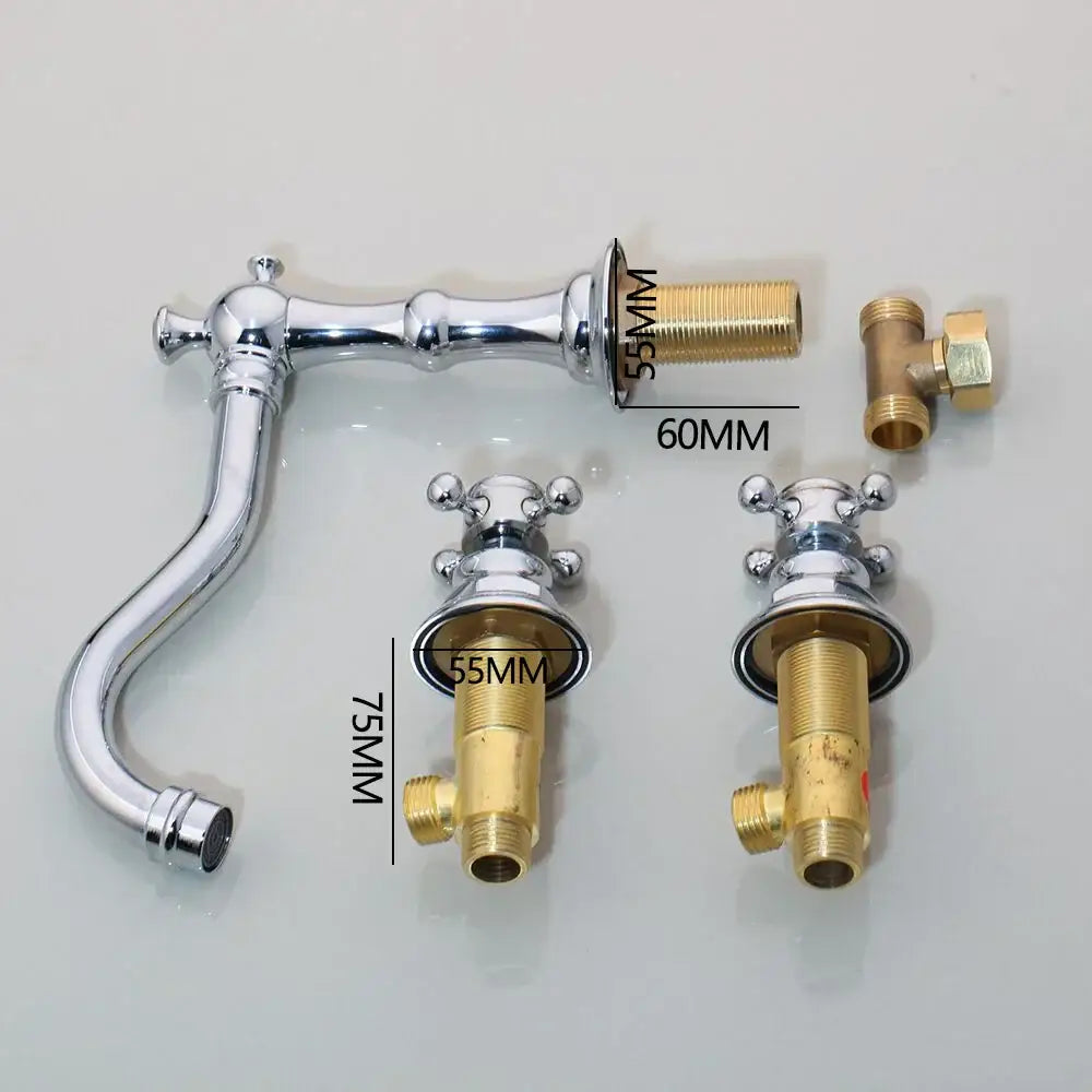 Chrome Antique Basin Faucet