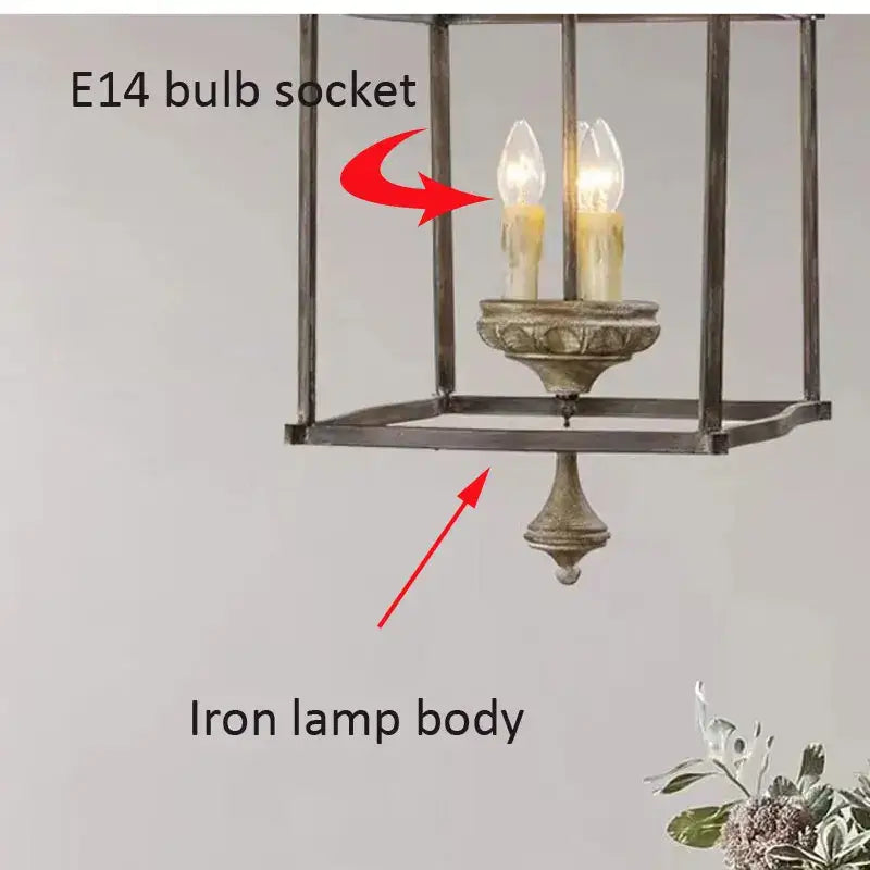 Bronze Iron Kitchen Chandelier