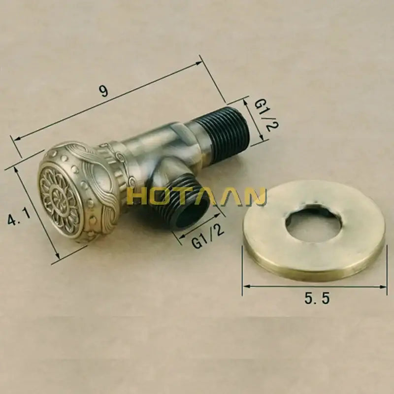 Antique Brass Triangle Faucet
