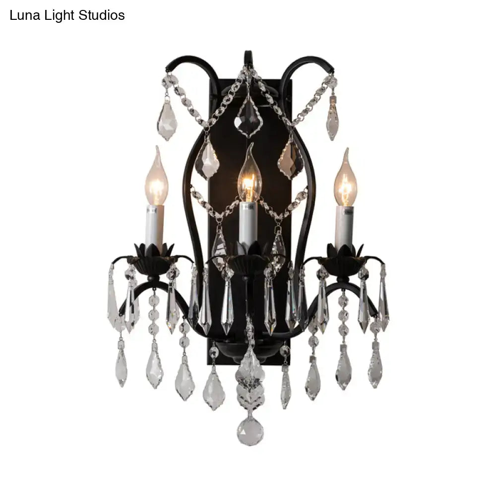 Gold Crystal Candelabra Light