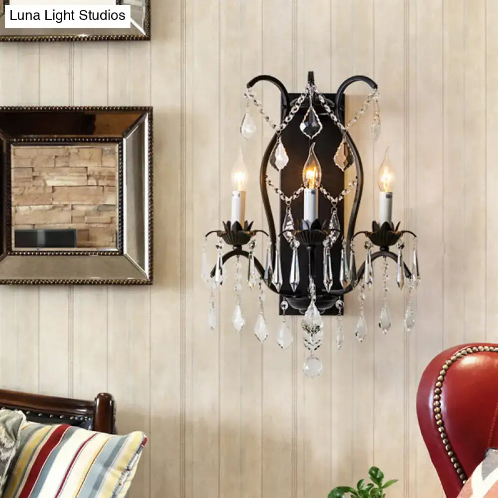 Gold Crystal Candelabra Light
