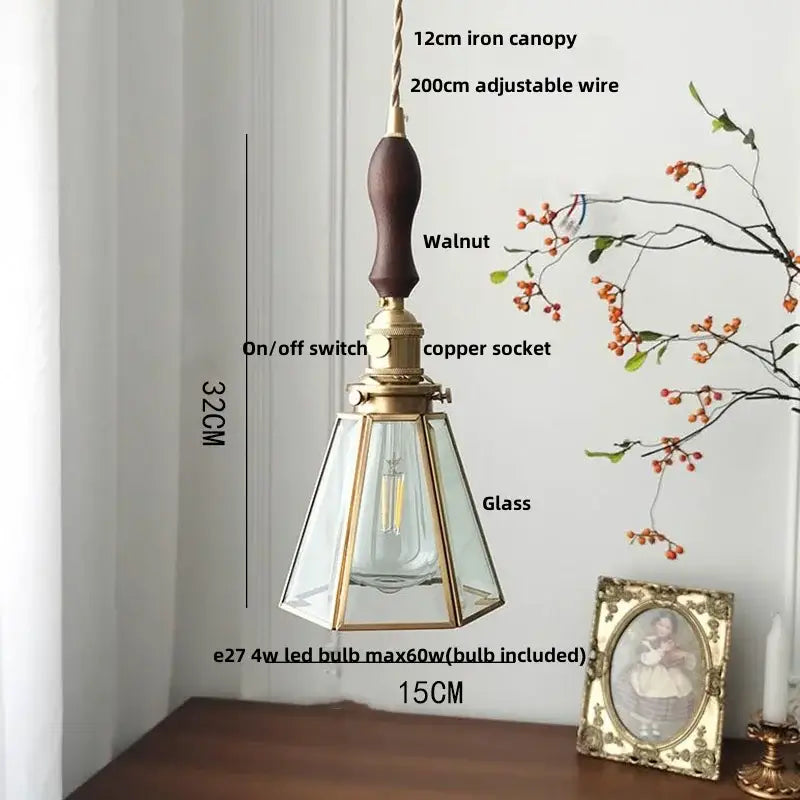 Gold Petal Glass Light