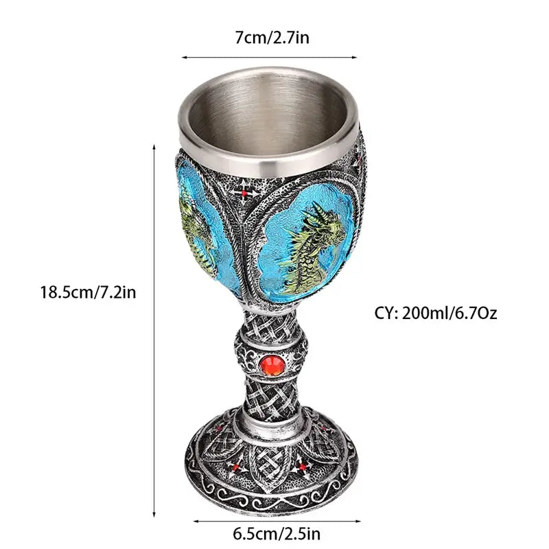 Silver Dragon Goblet