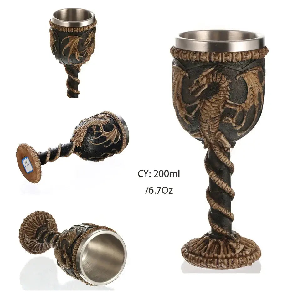 Silver Dragon Goblet