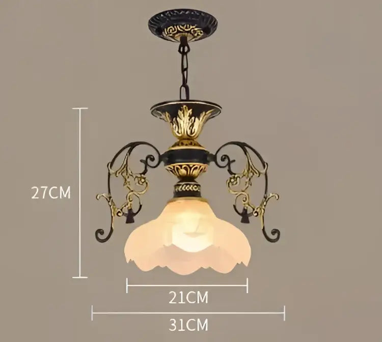 Black Gold Industrial Chandelier