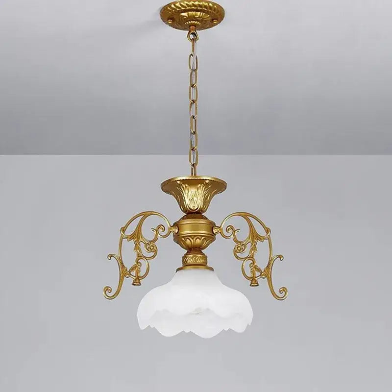 Black Gold Industrial Chandelier