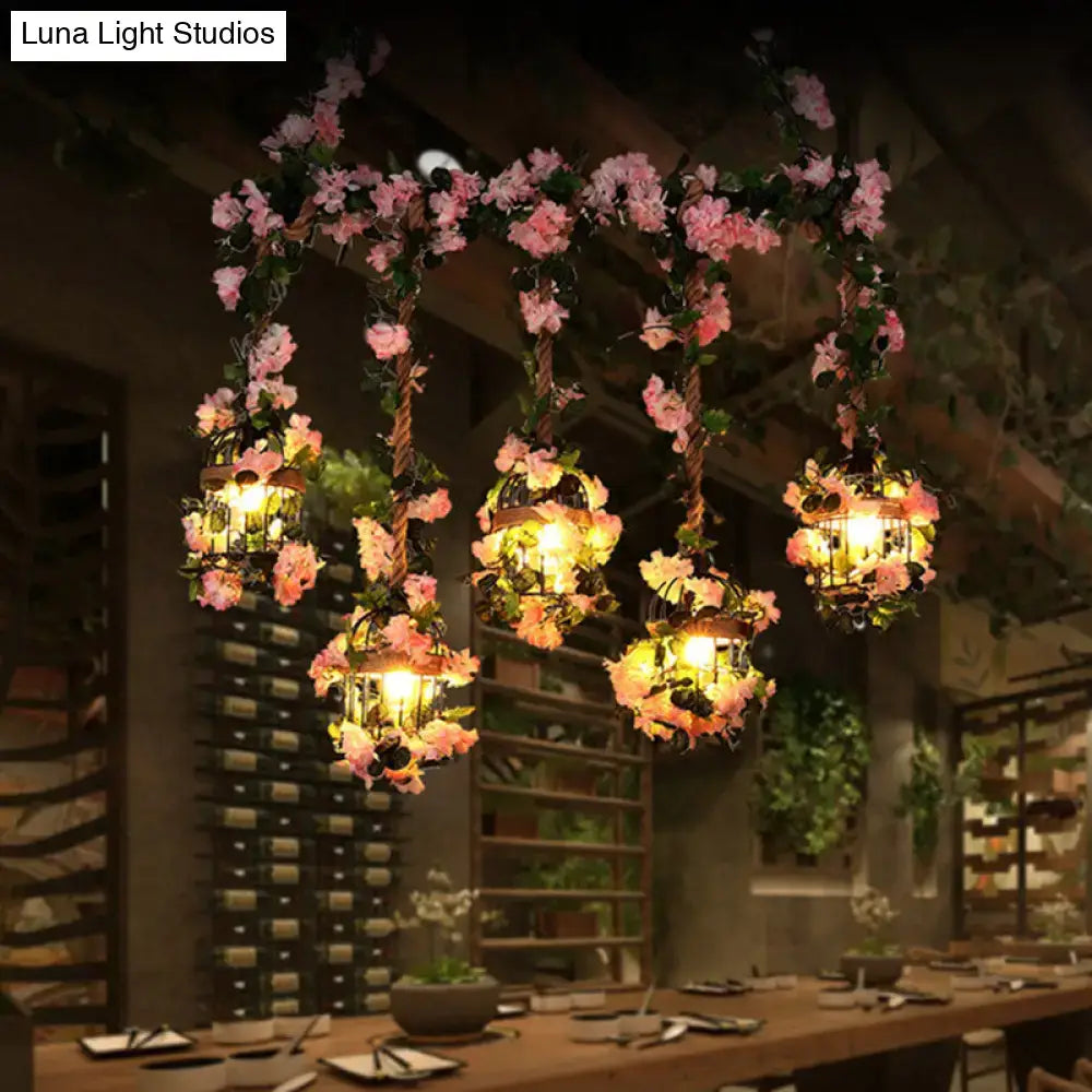 Pink Blossom Ceiling Light