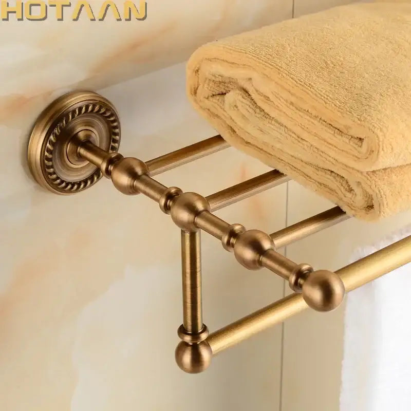 Antique Brass Towel Rack