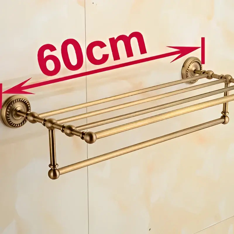 Antique Brass Towel Rack
