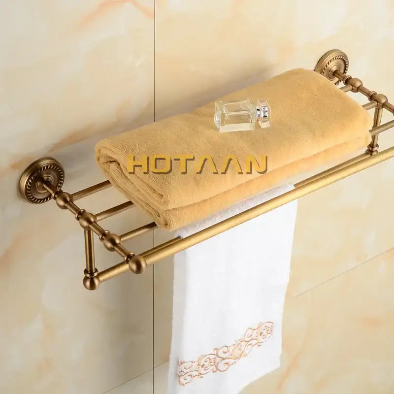 Antique Brass Towel Rack