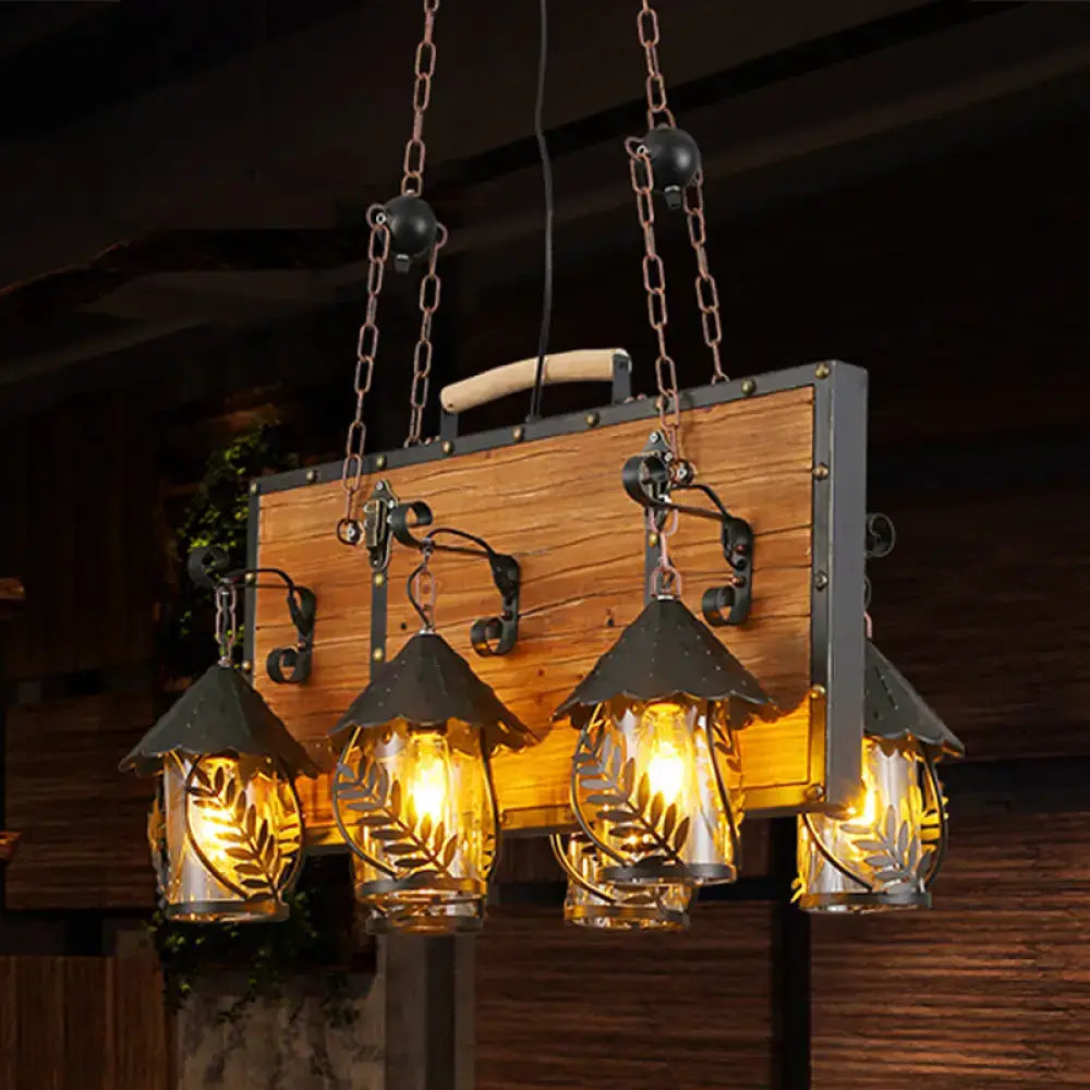 White Glass Chandelier