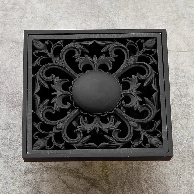 Black Brass Shower Drain