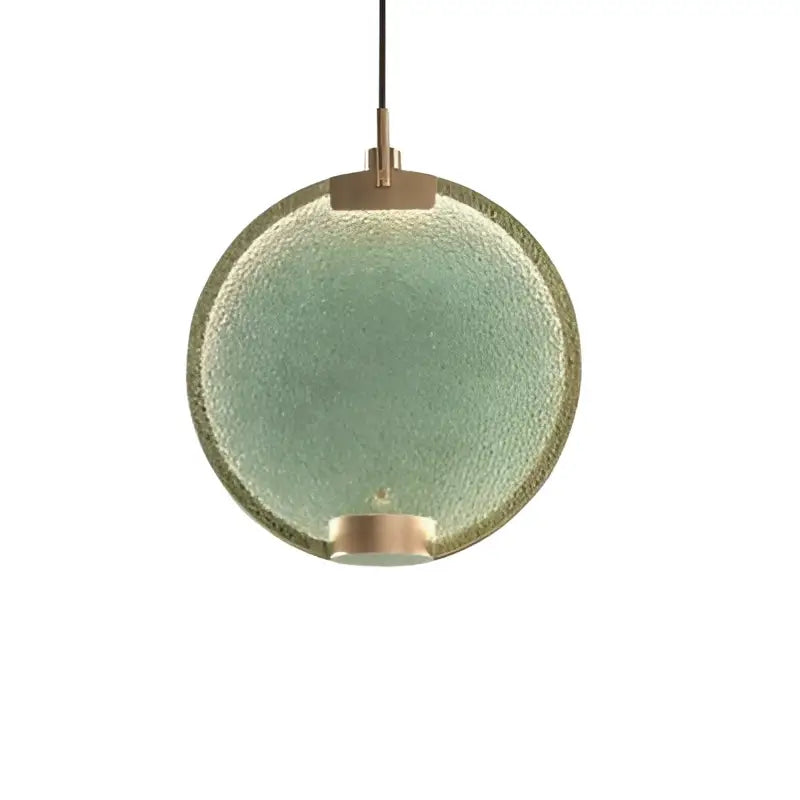Clear Glass Art-Deco Sphere Pendant
