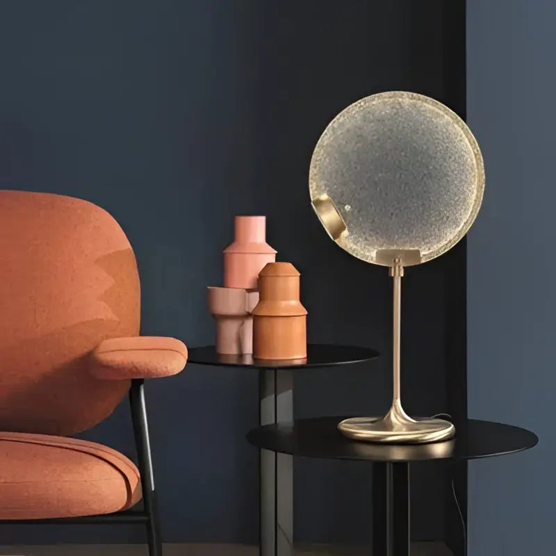 Clear Glass Art-Deco Sphere Pendant
