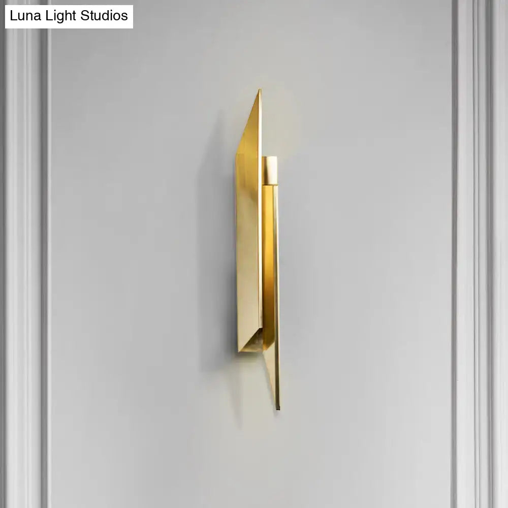 Gold Geometric Wall Sconce