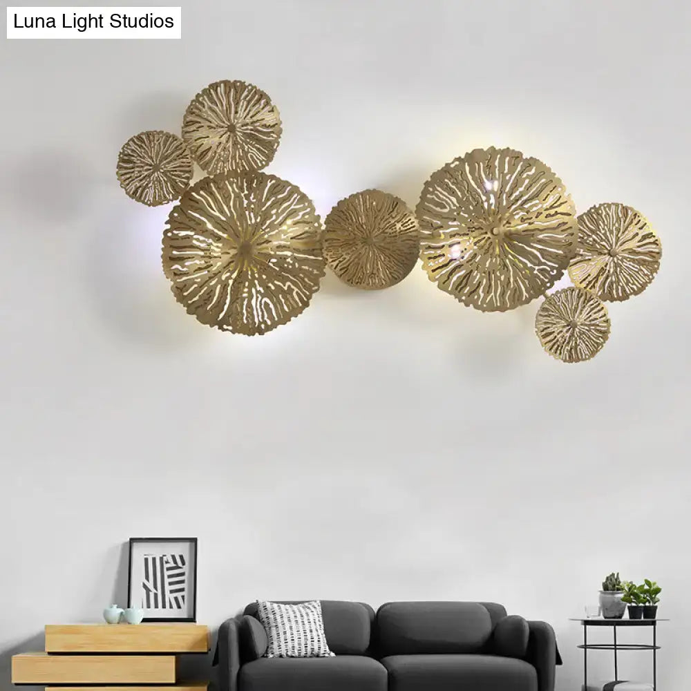 Gold Coral Wall Light