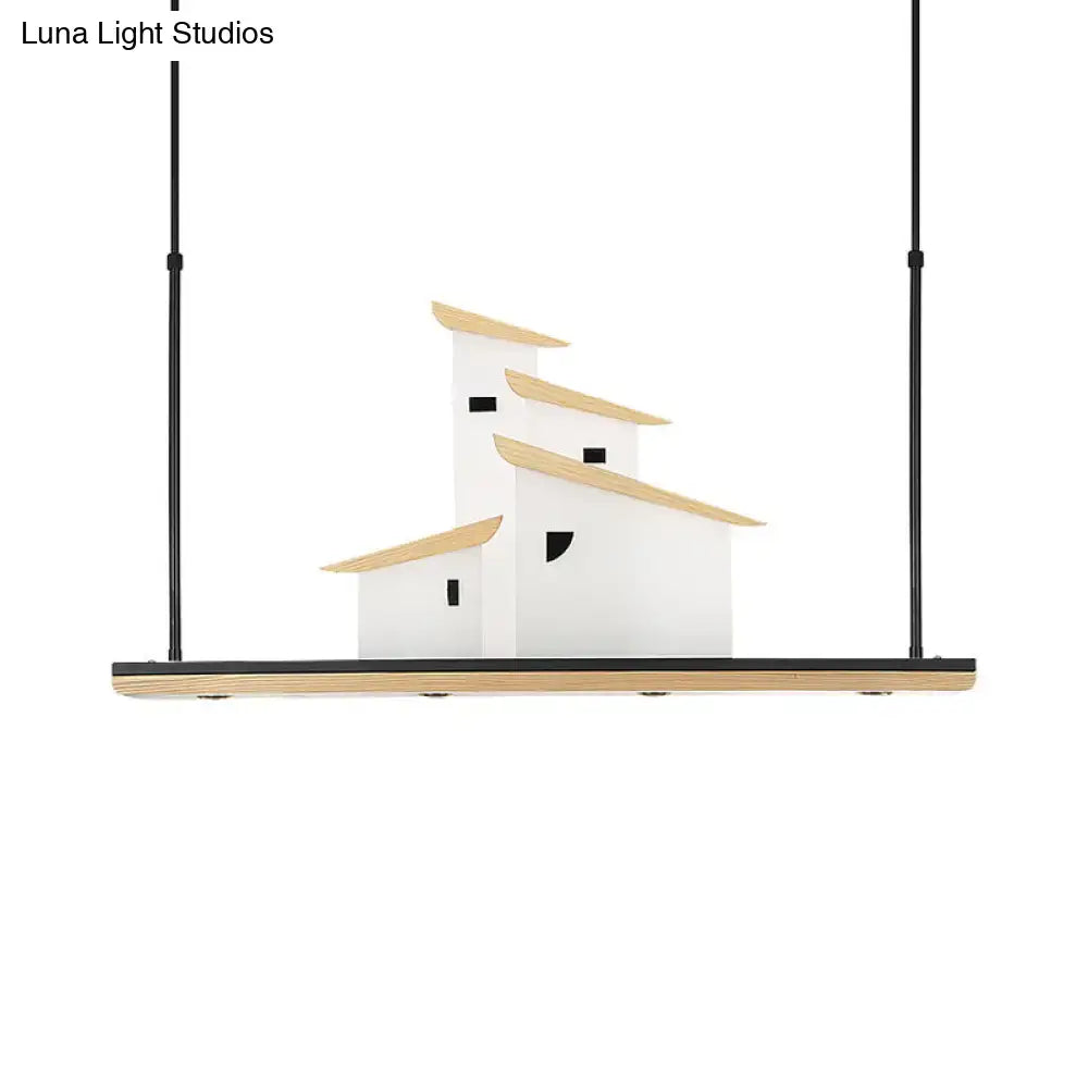 Light Wood Ceiling Light