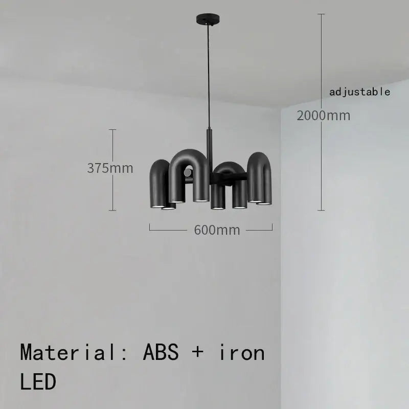 Teal Art Deco Pendant Light