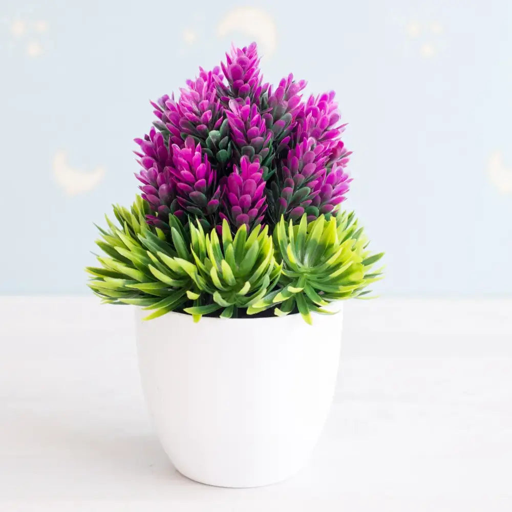 Green Pink Bonsai Tree