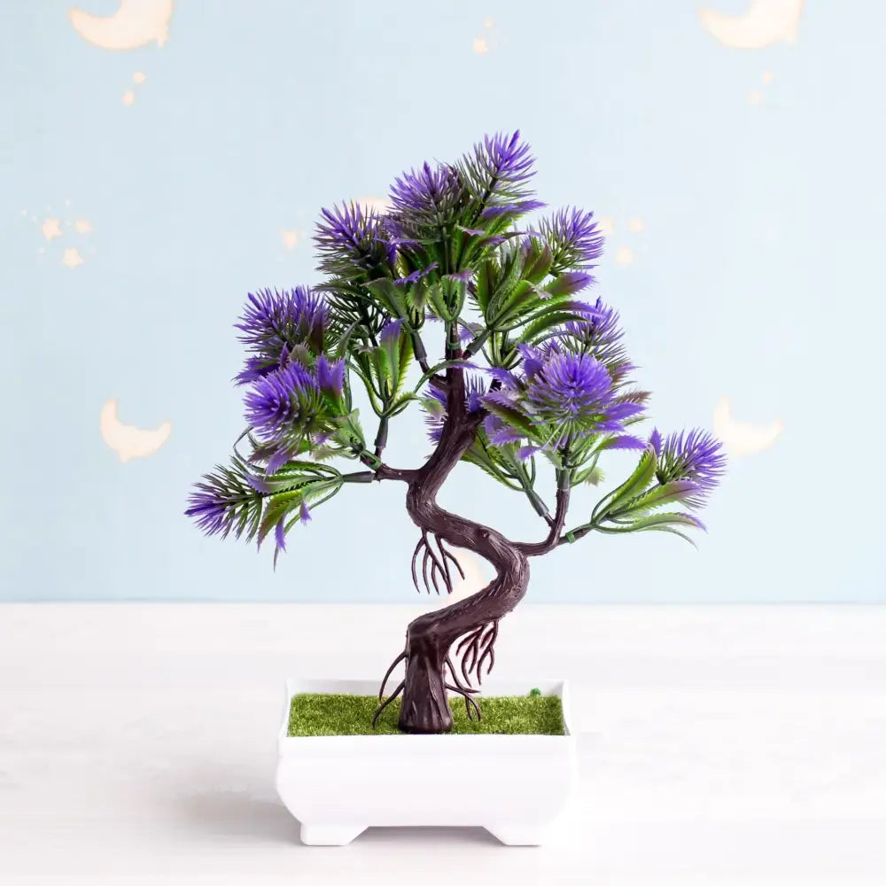Green Pink Bonsai Tree
