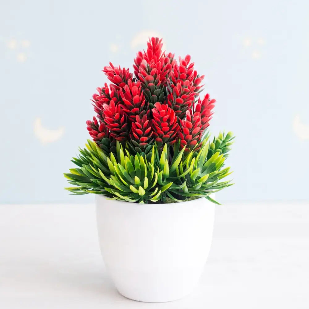 Green Pink Bonsai Tree