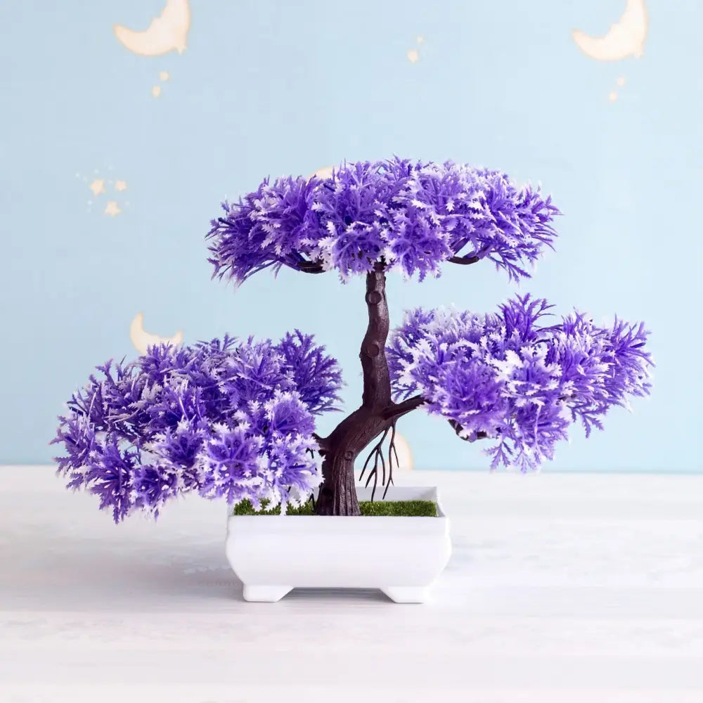 Green Pink Bonsai Tree