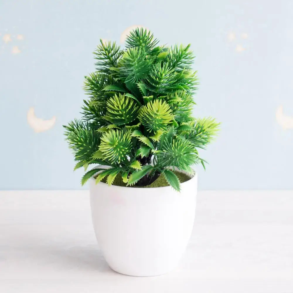 Green Pink Bonsai Tree