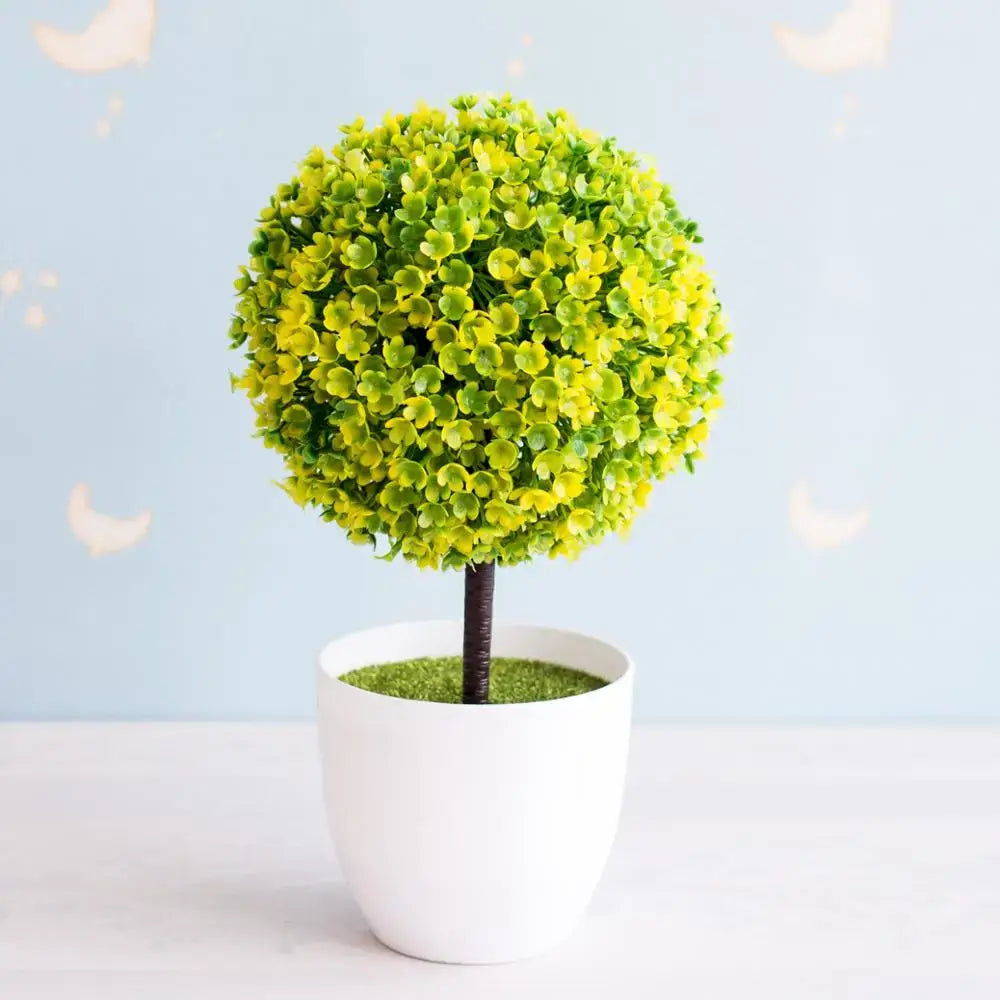 Green Pink Bonsai Tree