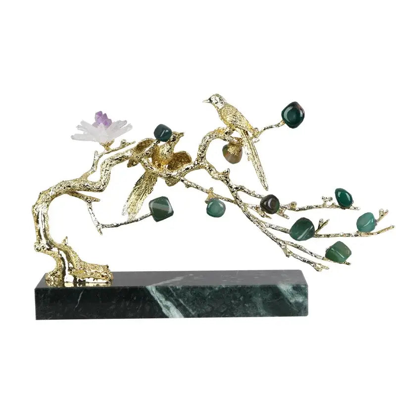 Amethyst Golden Tree Decor