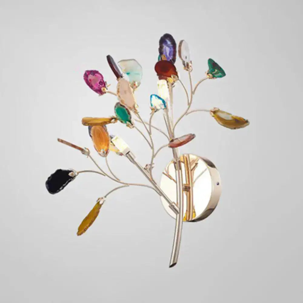 Agate Leaf Wall Sconce