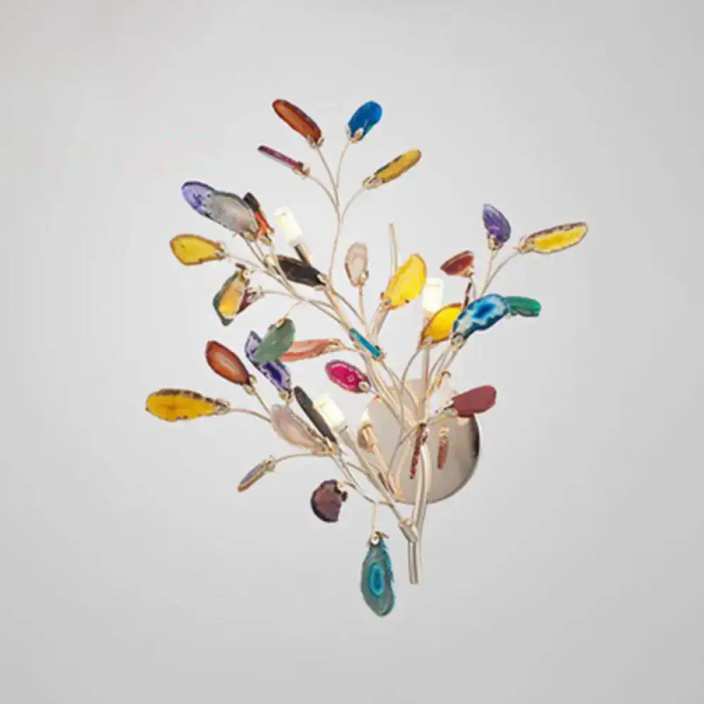 Agate Leaf Wall Sconce