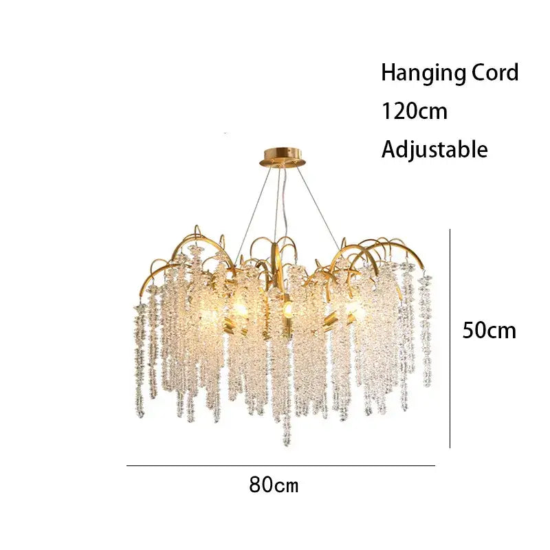 Gold Wistaria Chandelier