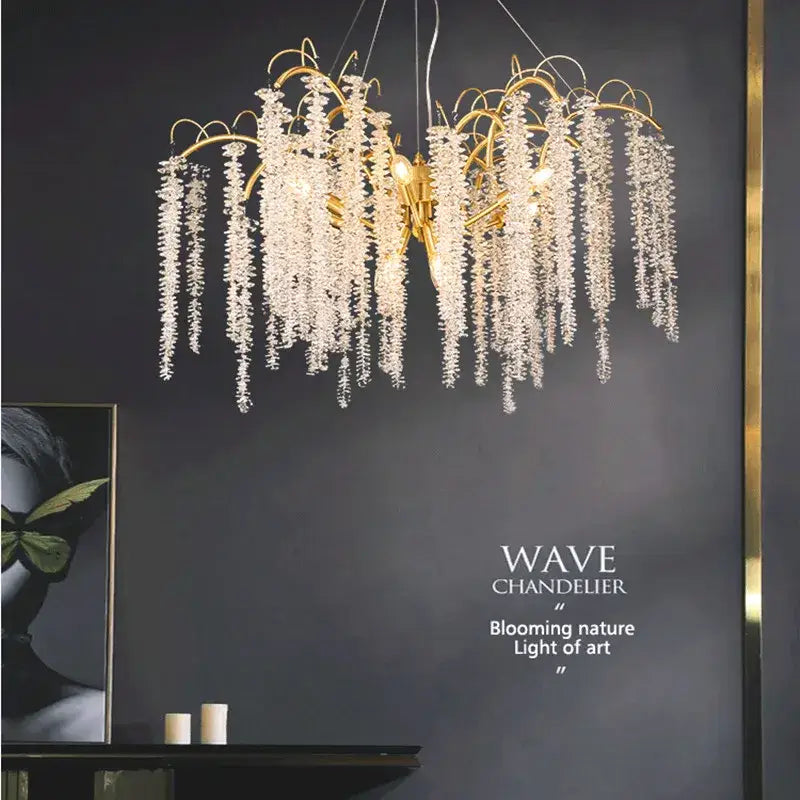 Gold Wistaria Chandelier