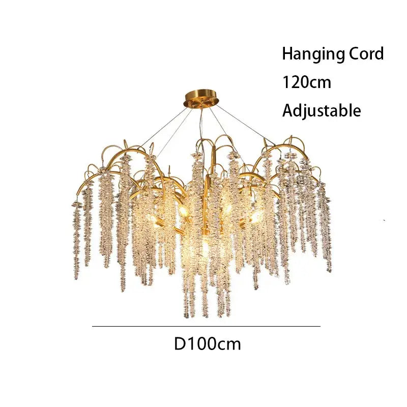 Gold Wistaria Chandelier