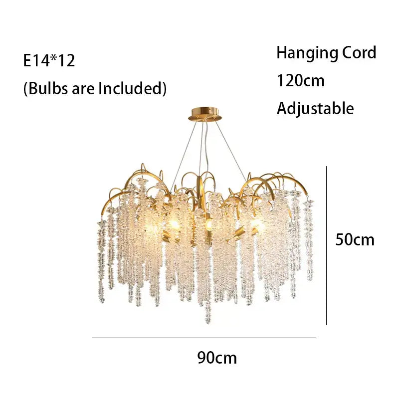 Gold Wistaria Chandelier