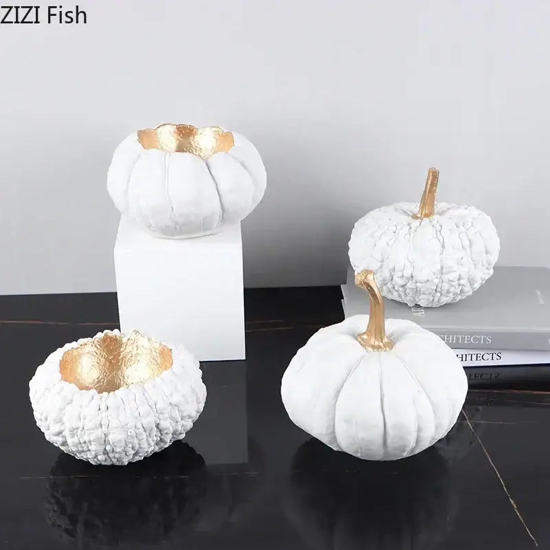 White Gold Resin Sculpture