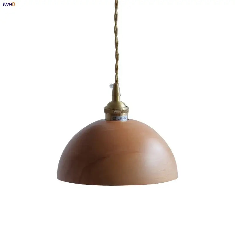 Ash Wood Dome Pendant