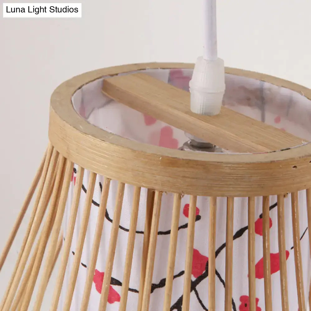 Bamboo Teardrop Wall Sconce