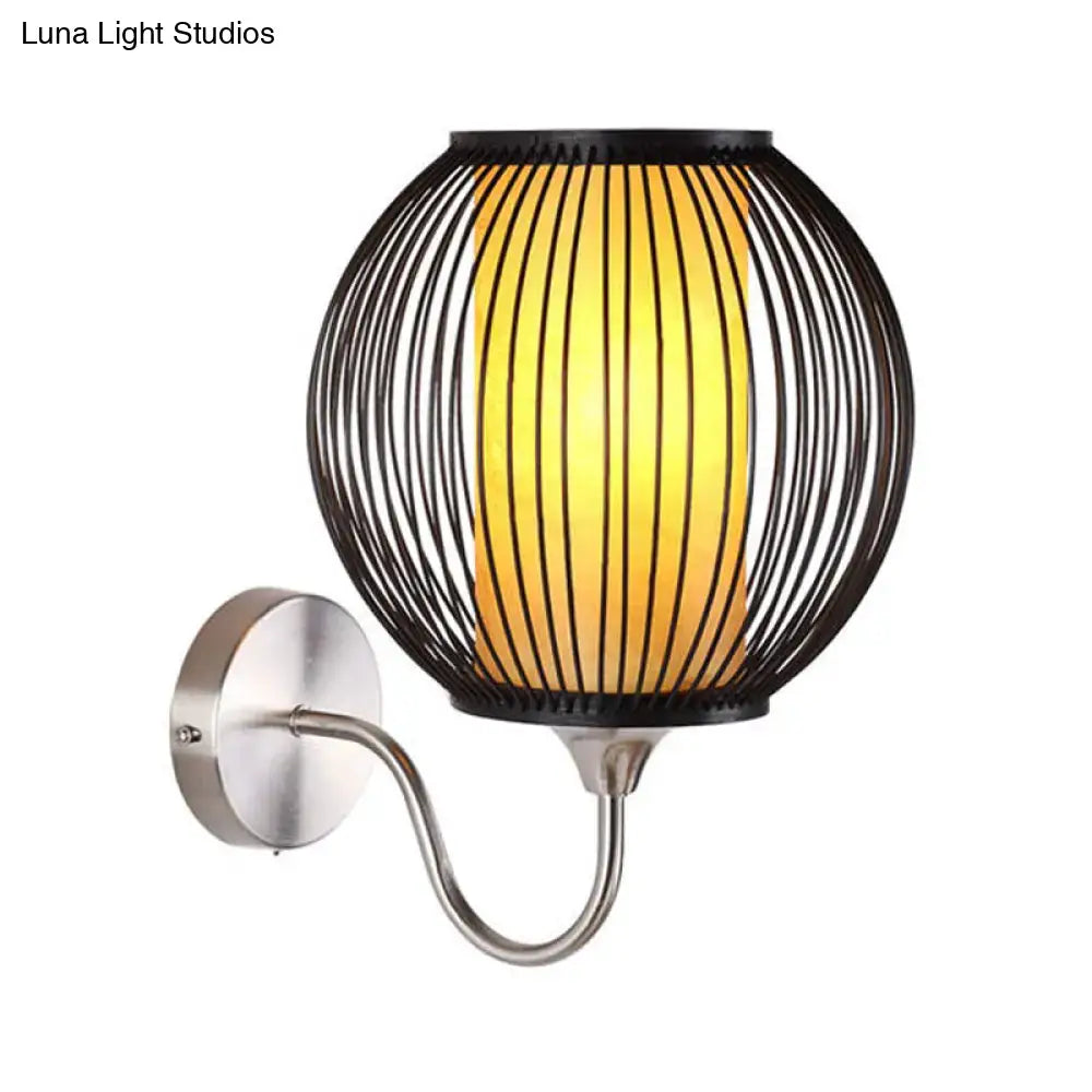 Black Bamboo Gooseneck Lamp