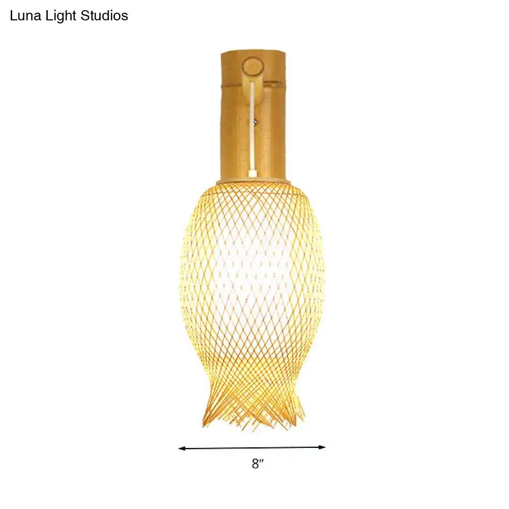 Bamboo Modern Wall Sconce