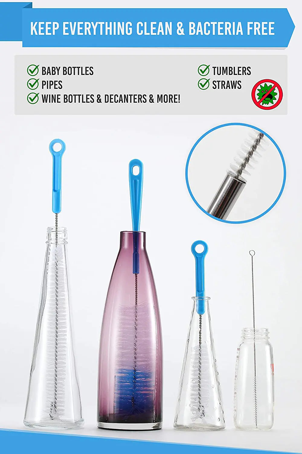 Bottle Brush Cleaner 5 Pack