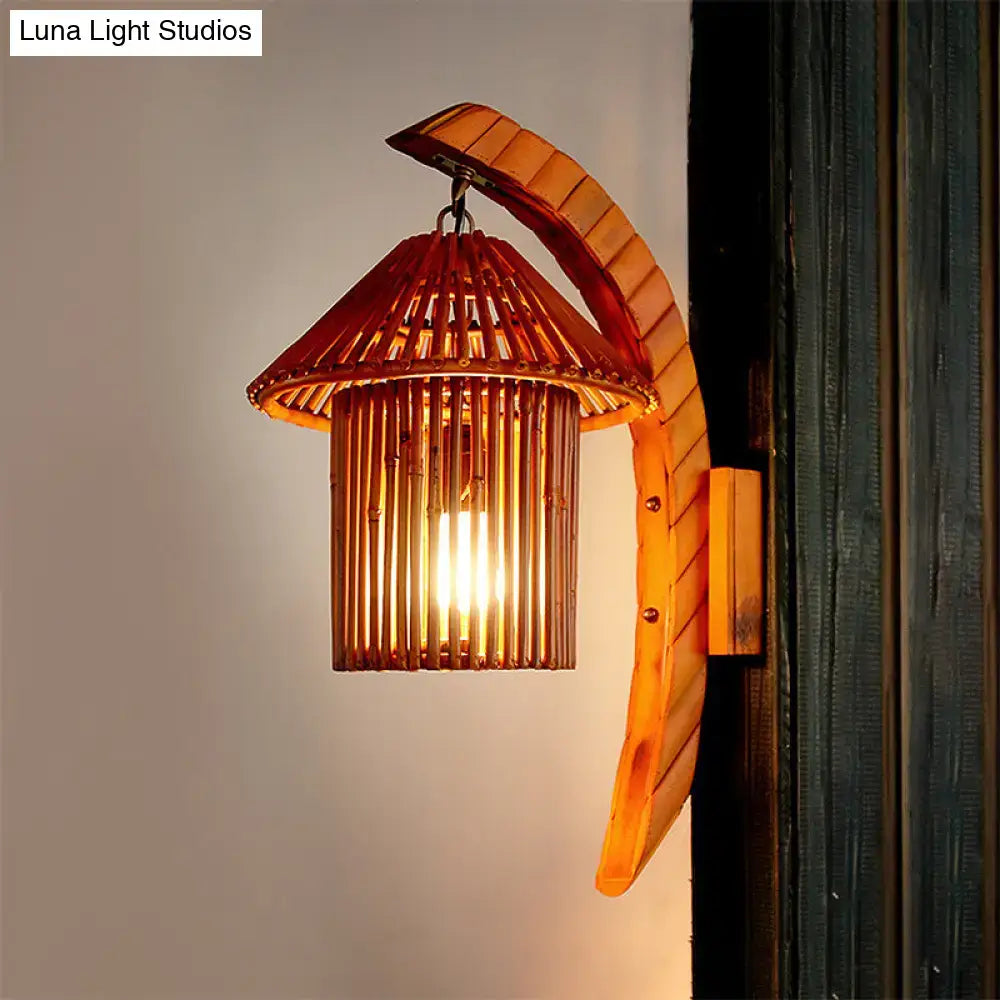 Bamboo Arched Wall Sconce
