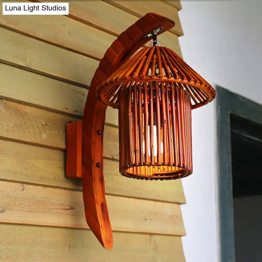 Bamboo Arched Wall Sconce