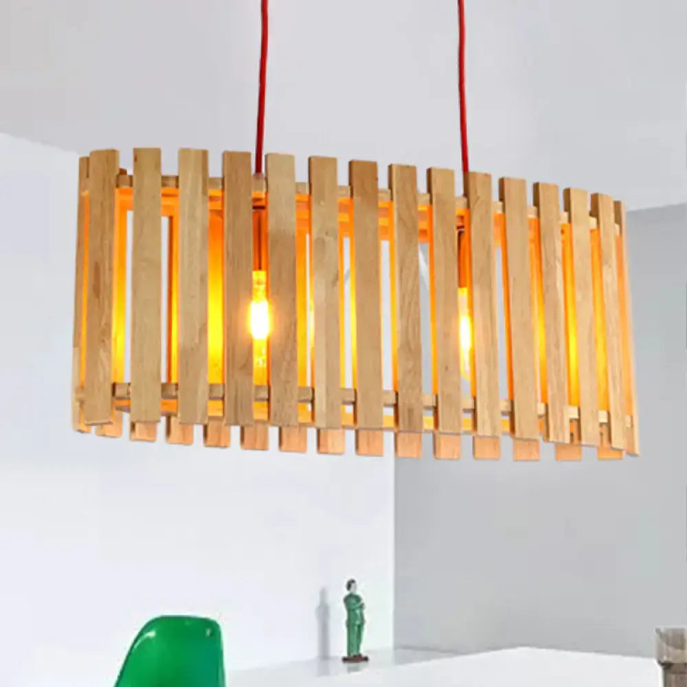 Bamboo Linear Pendant Light