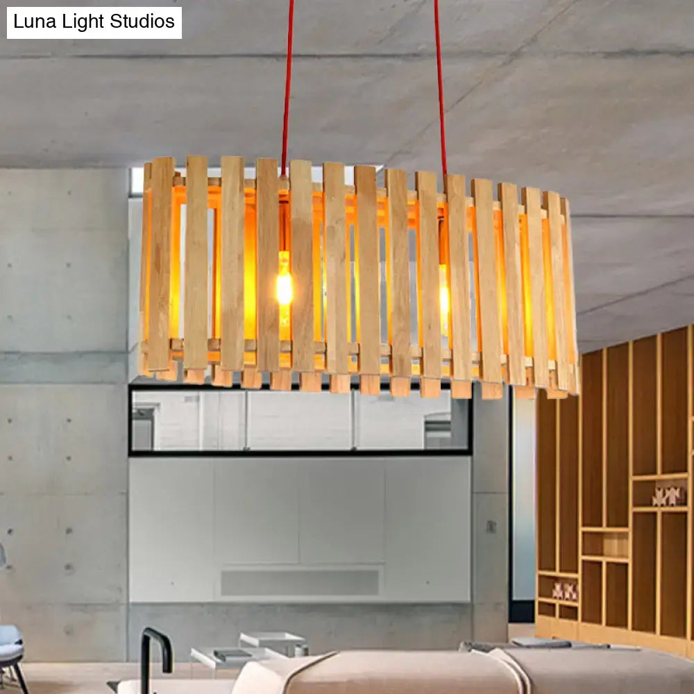 Bamboo Linear Pendant Light