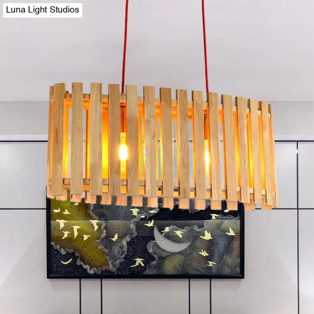 Bamboo Linear Pendant Light