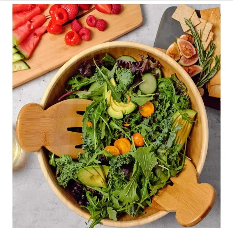 Bamboo Fish Salad Utensils