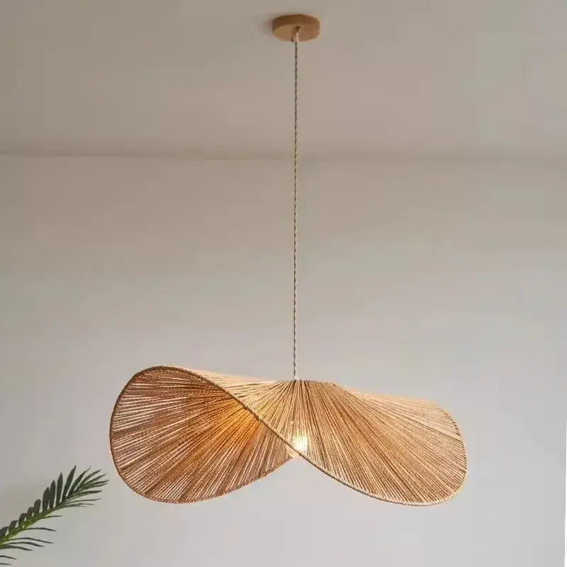 Bamboo Woven Rattan Dining Pendant Light