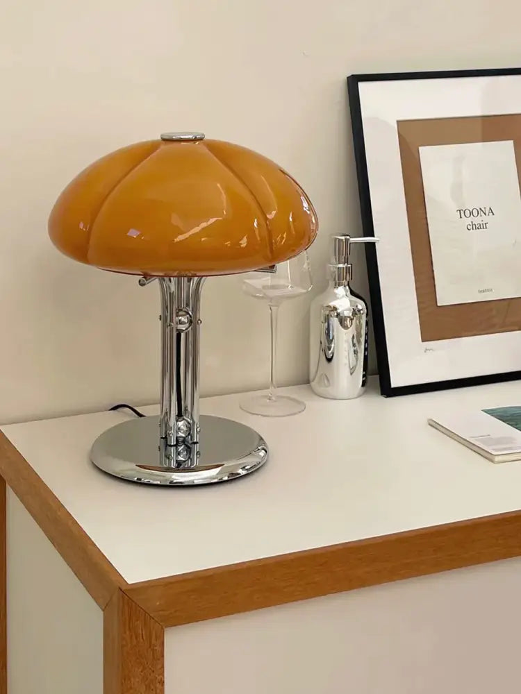 Amber Bauhaus Table Lamp