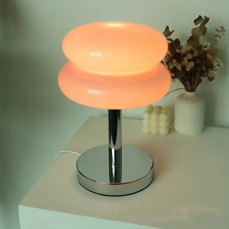 Yellow Glass Table Lamp